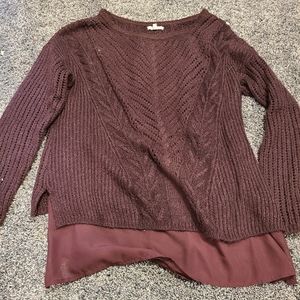 Maroon sweater